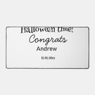 Frohe Halloween-Zeit Name Datum Jahr Abschluss Schreibtischunterlage