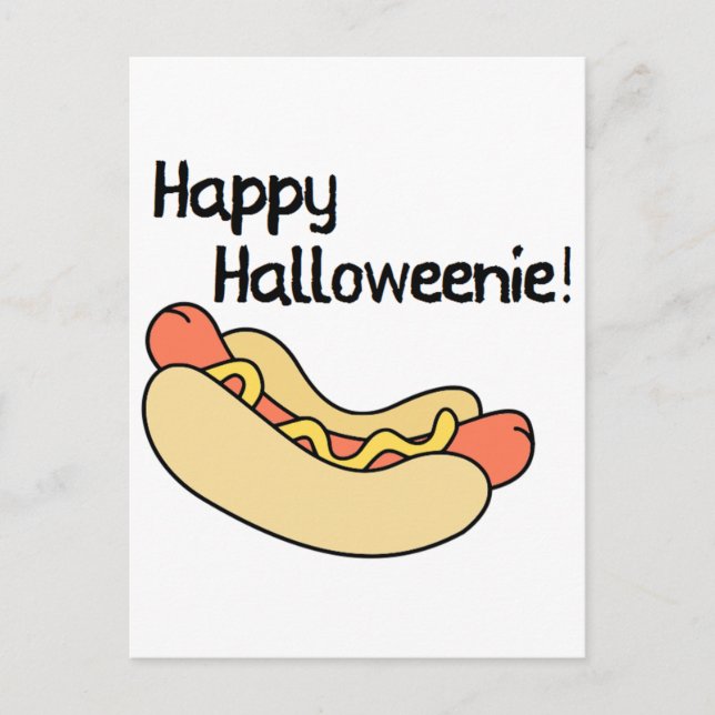 Frohe Halloweenie! Postkarte (Vorderseite)