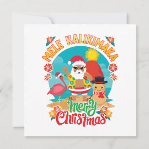 Frohe Hawaiianische Weihnachten für ein strahlende