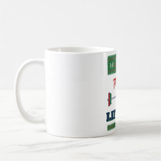 Frohe Hebemas Weihnachtshässliches Pullover-Traini Kaffeetasse