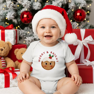 Frohe & Helle Süße Weihnachten Kleinkind Bodysuit Baby Strampler