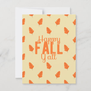 Frohe Herbst euch allen Feiertagskarte