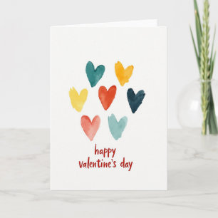 Frohe Herzen Valentinstagskarte Karte