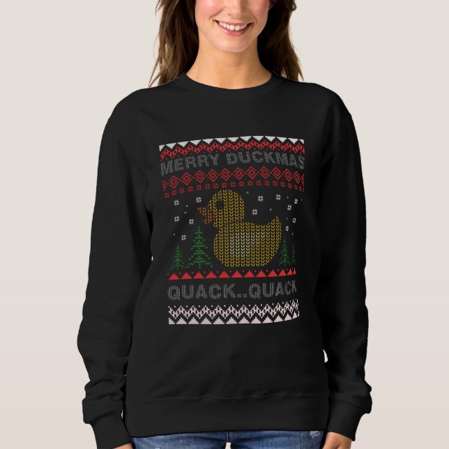 Frohe Herzmuscheln Gutes Weihnachtskautschuk Sweatshirt (Vorderseite)