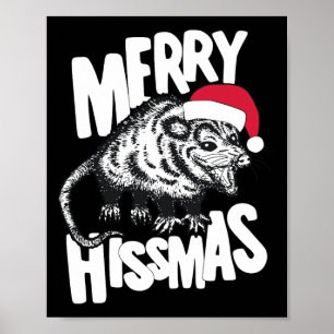 Frohe Hissmas Lustiger hässlicher Weihnachtspullov Poster