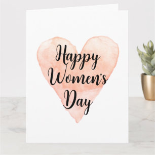 Frohe Internationale Frauentag-Karten mit Herz Karte