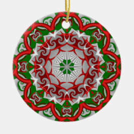 Frohe Jahreszeit-Kaleidoskop-Verzierung Keramik Ornament