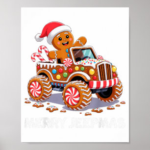 Frohe Jeepmas hässliches Licht Rentier Weihnachten Poster
