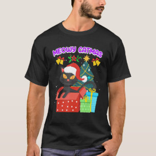 Frohe Katz Weihnachten T-Shirt
