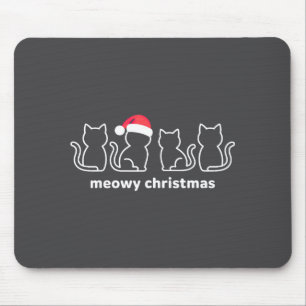 Frohe Katzenweihnachten Katze Weihnachten Kätzchen Mousepad