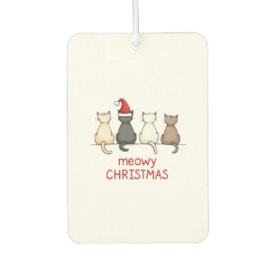 Frohe Katzenweihnachten Süße Kätzchen Katzen Weihn Autolufterfrischer