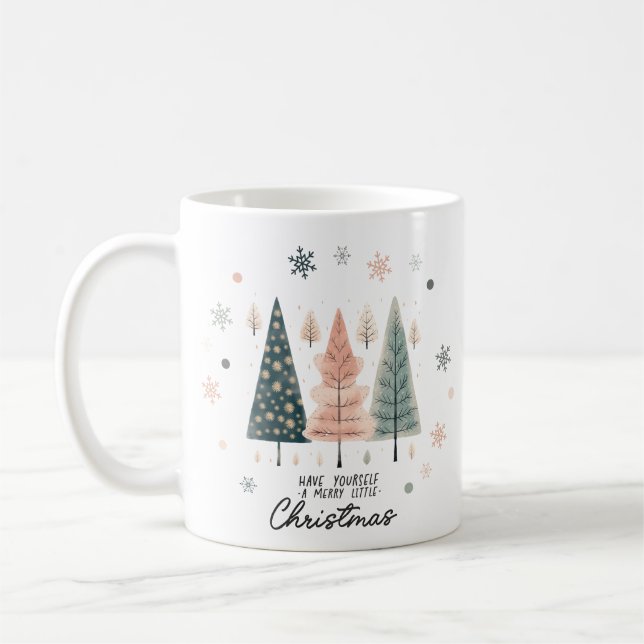 "Frohe kleine Weihnachten" Kaffeetasse (Links)