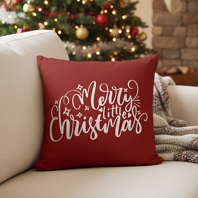 Frohe kleine Weihnachten Kissen (red christmas pillow)