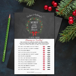 Frohe kleine Weihnachtsdusche Raten, wer Spiel