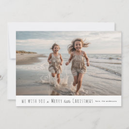 Frohe kleine Weihnachtskarte Feiertagskarte