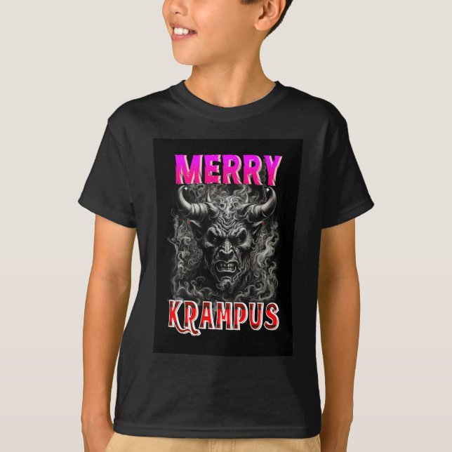 Frohe Krampus T-Shirt (Vorderseite)