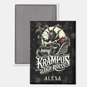 Frohe Krampus Weihnachten Krampus Schlittenfahrten Magnet