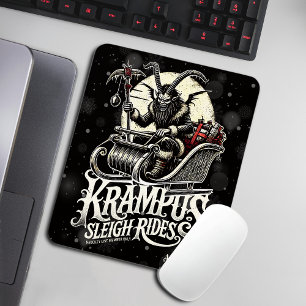 Frohe Krampus-Weihnachten Krampus-Schlittenfahrten Mousepad