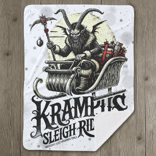 Frohe Krampus-Weihnachten Krampus-Schlittenfahrten Sherpadecke