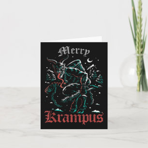 Frohe Krampus Weihnachten Xmas Horror Hässlich Bös Karte