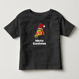 Frohe Krustenweihnacht FUNNY PIZZA SCHEIBE WEIHNAC Kleinkind T-shirt