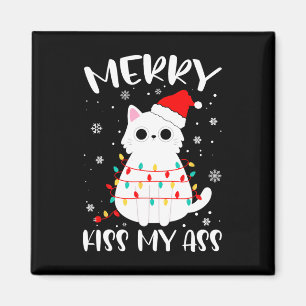 Frohe Küsse mein Weihnachtsthema Katzenliebhaber G Magnet