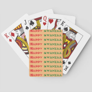Frohe Kwanzaa-Grüße 2 Spielkarten