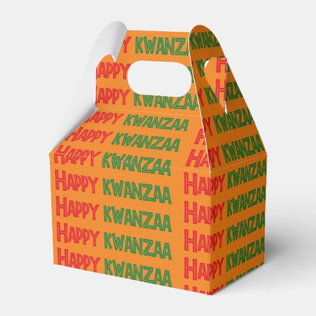 Frohe Kwanzaa-Grüße Geschenkschachtel (Vorderseite)