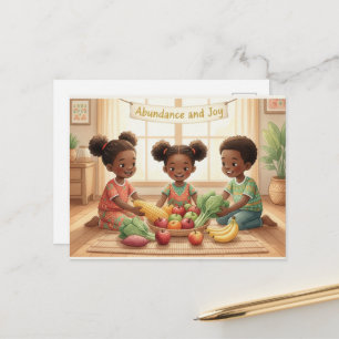 Frohe Kwanzaa Kinara Postkarte