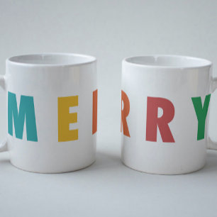 FROHE LIEBE FREUDE   FARBENFROHE WEIHNACHTEN KAFFEETASSE
