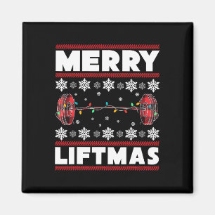 Frohe Liftmas Lustige Weihnachten Fitnessstudio Wo Magnet