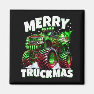 Frohe LKW-Weihnachten LKW Kinder & Jungen Weihnach Magnet