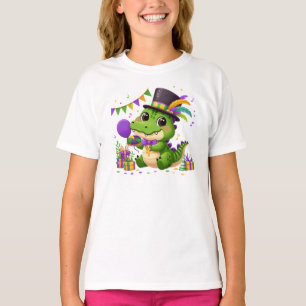 Frohe Mardi Gras Alligator T-Shirt