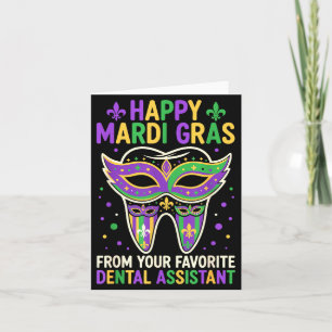 Frohe Mardi Gras von Ihrem Lieblings-Zahnarzt auf Karte