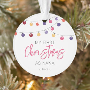 Frohe mein erstes Weihnachten als Oma Ornament