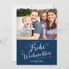Frohe Mistel Urlaub Foto-Gruß