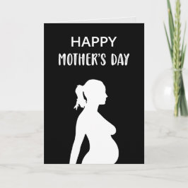 Frohe Mutter Tag Baby Bump Schwangere Mama zu sein Karte