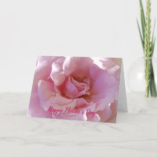 Frohe Mutter Tag Soft Pink Rose Feiertagskarte
