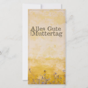 Frohe Muttertag auf Vintage Blumenwiese