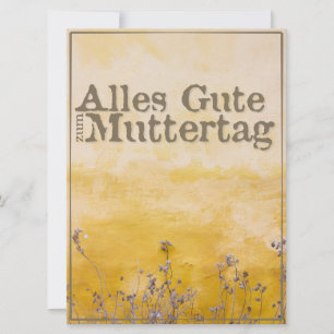 Frohe Muttertag auf vintage Blumenwiese