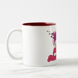 Frohe Muttertag Trendy Design Zweifarbige Tasse
