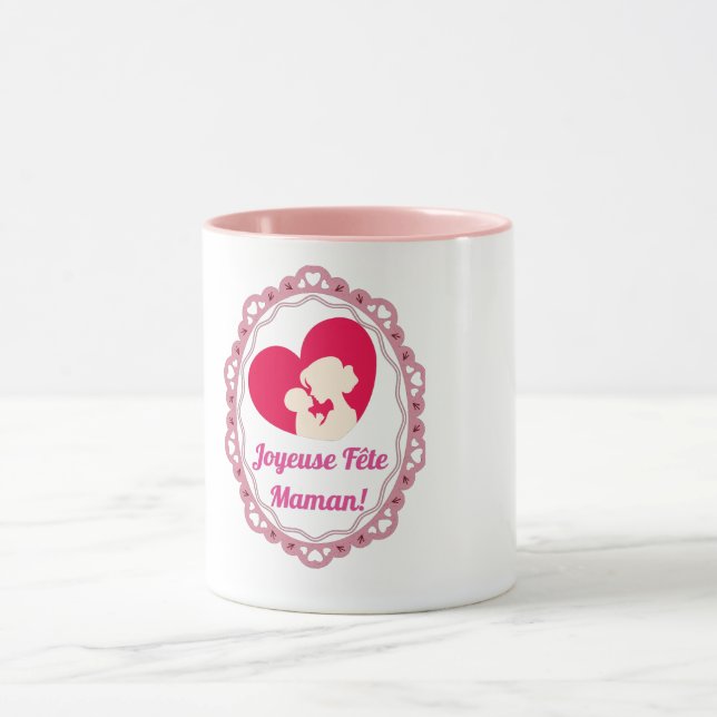 Frohe Muttertag - Vintage Rahmen  Tasse (Zentrum)