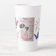 Frohe Muttertags-Schmetterling-Tasse
