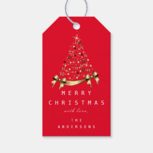 Frohe Namen Weihnachten Weihnachten Gold Tree Gesc Geschenkanhänger