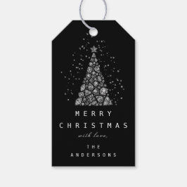 Frohe Namen Weihnachten Weihnachten schwarzen Diam Geschenkanhänger