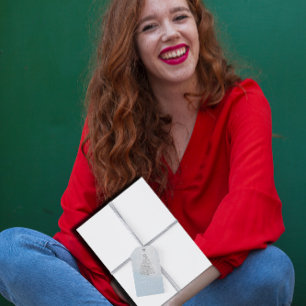 Frohe Namen Weihnachtsbaum Blue Snow Geschenkanhänger