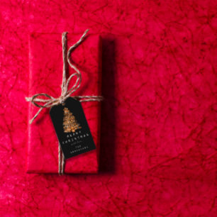 Frohe Namen Weihnachtsbaum grüne Kupfer Geschenkanhänger