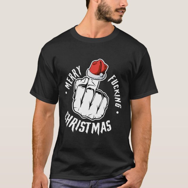 Frohe Neuaminisierung Weihnachten unpassende Männe T-Shirt (Vorderseite)
