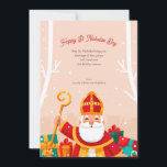 Frohe Nikolaus-Grüße Karte<br><div class="desc">Feiern Sie den Geist der Saison mit dieser festlichen Grußkarte, die von der beliebten Tradition des St. Nikolaus inspiriert ist. (Bild von Freepik). Die Karte ist leicht anzupassen mit Ihrem Text, Schriftart und Schriftfarbe. Nicht genau das, was Sie suchen? Alle unsere Produkte können individuell gestaltet werden, um Ihren Anforderungen gerecht...</div>