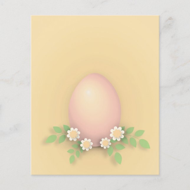 Frohe Ostereier & Blume Frühjahrsferien Flyer (Vorne)